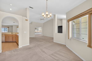 Kitchen, Living, and Dining Rooms