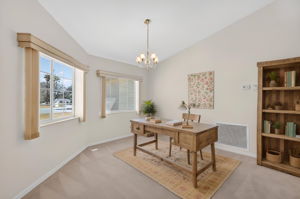Dining Room as Office-Virtually Staged