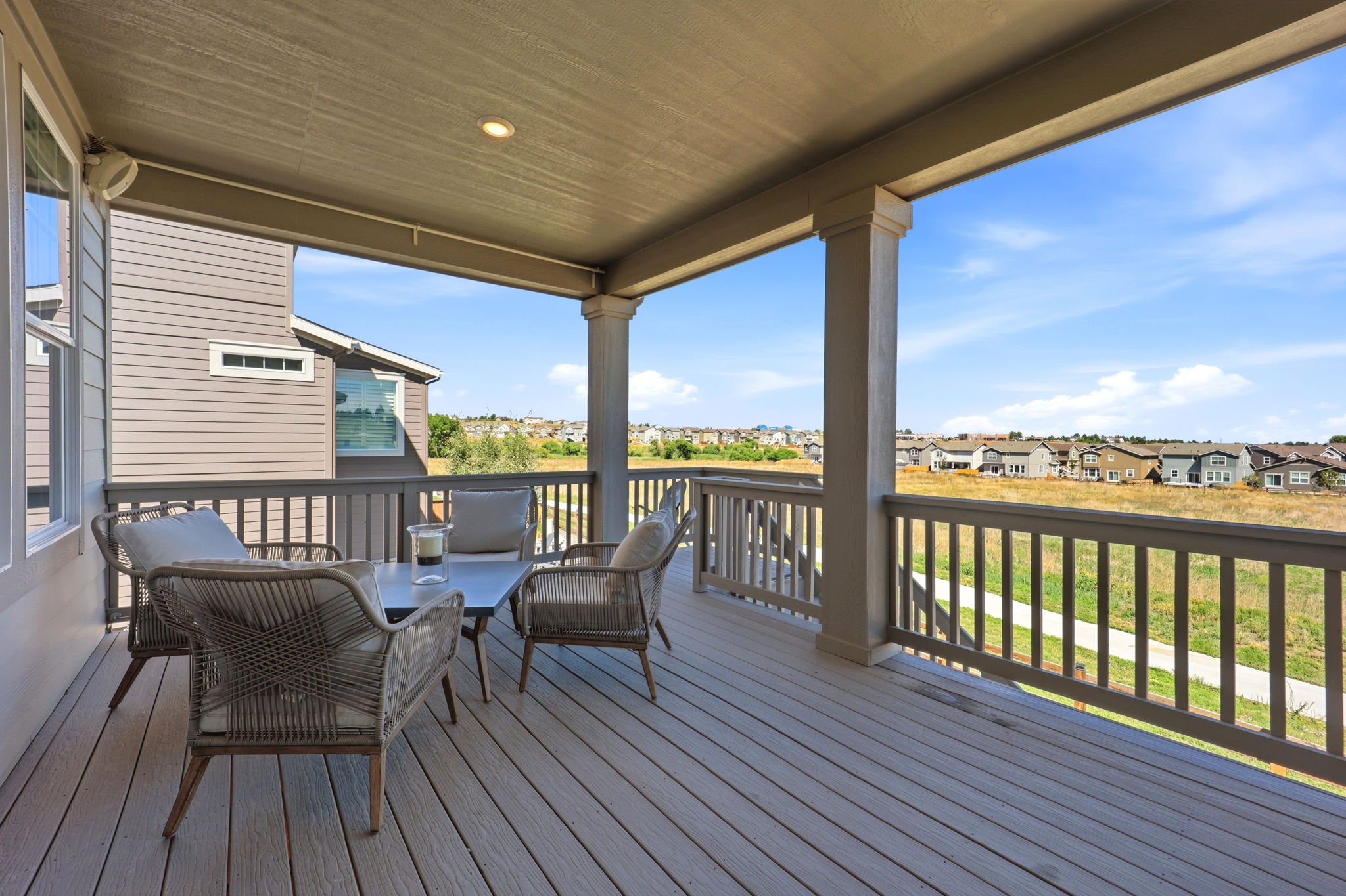 Spacious Deck Overlooking Open Space