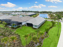 Landscaped corner lot.