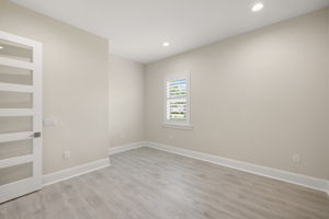 Den with Glass French Doors. Easily convert to 4th bedroom
