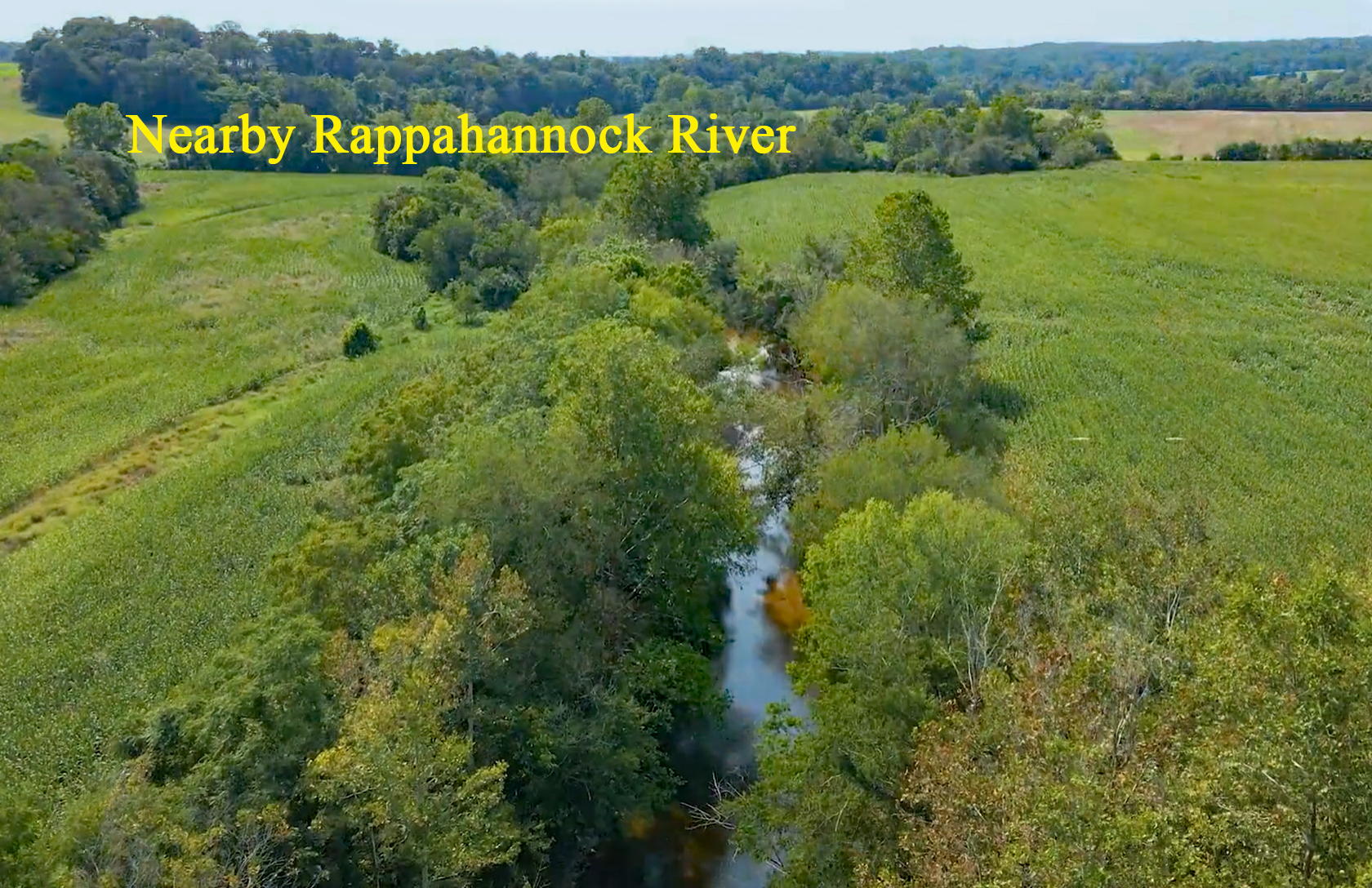 Rappahannock River 1/4 mile away