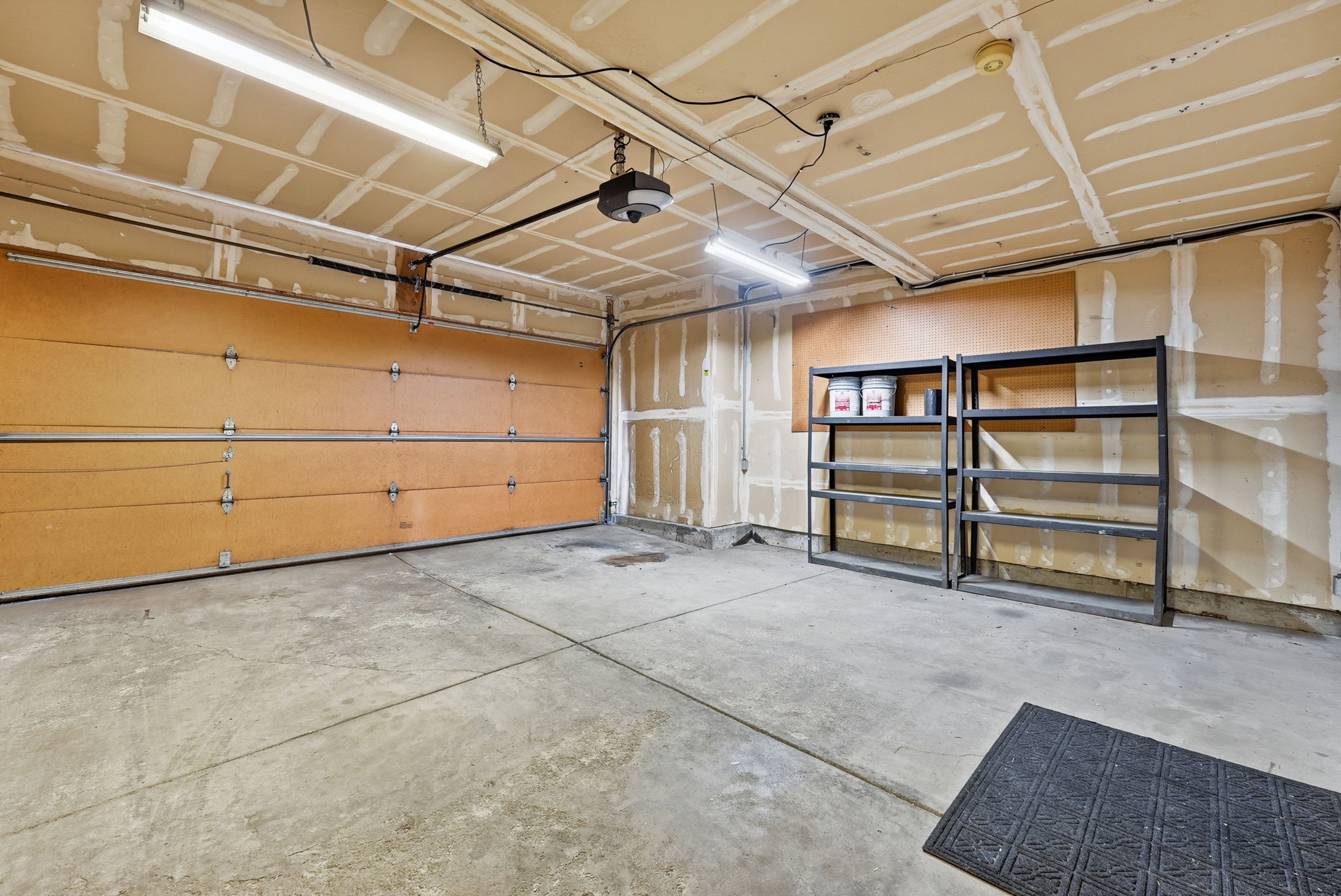2-Car Attached Garage with Shelving