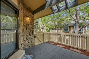 Fenced Patio (9'4"x10'3") at Main Entrance in Beautiful Courtyard