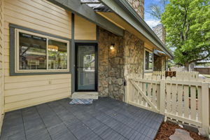 Fenced Patio (9'4"x10'3") at Main Entrance in Beautiful Courtyard