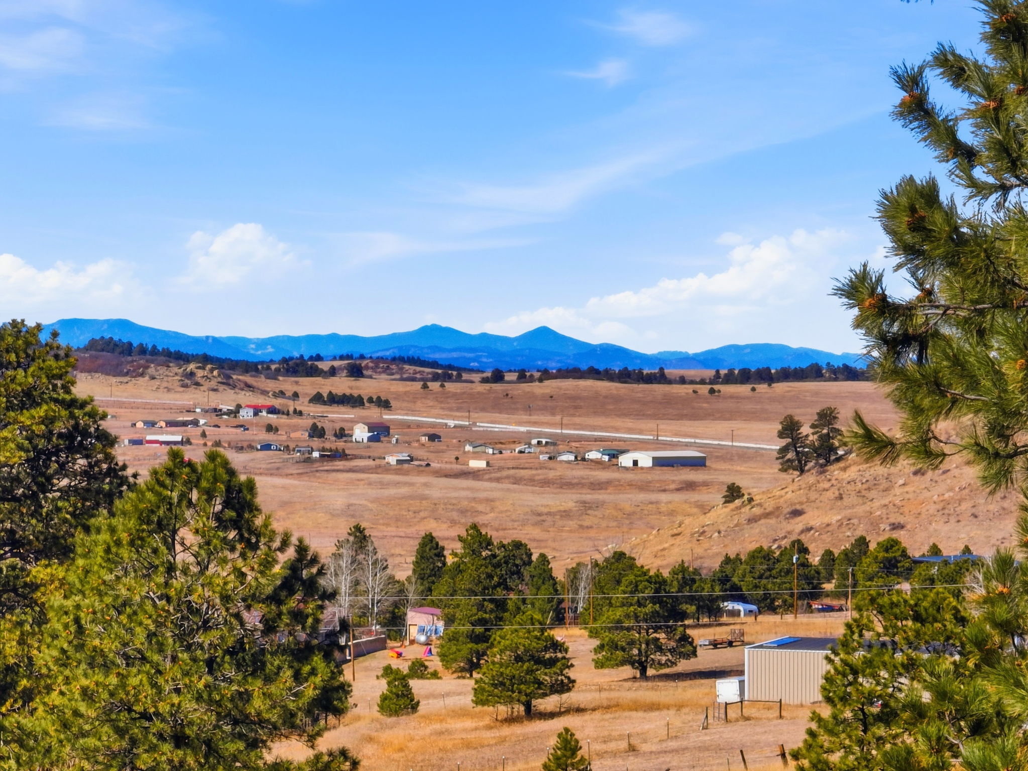 Aerial View- Mountains in the Distance