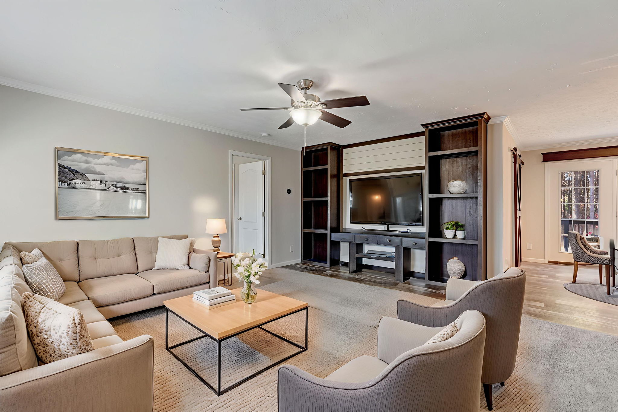 Living Room Virtual Staging