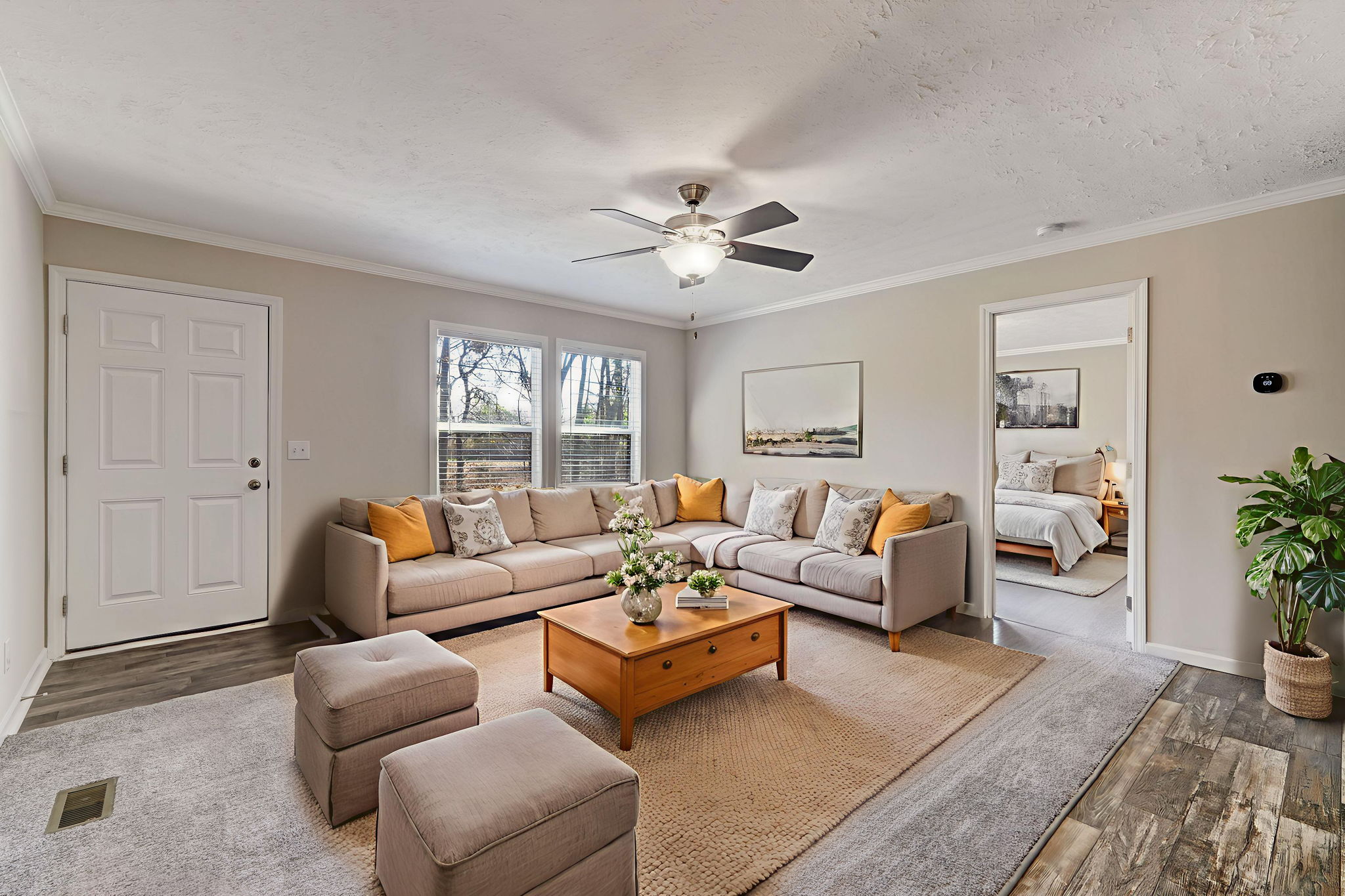 Living Room Virtual Staging