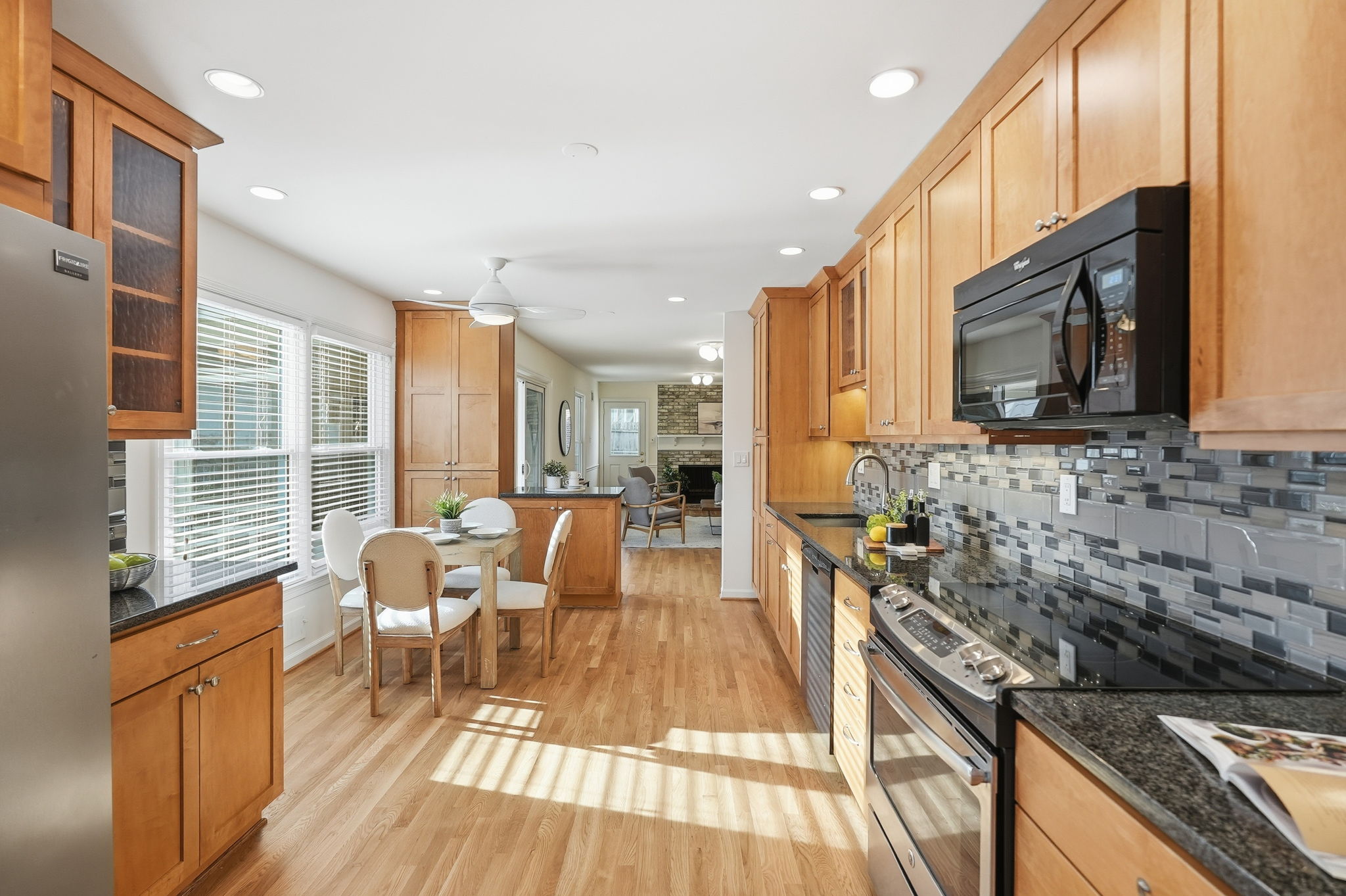 Renovated Kitchen Open to Family Room