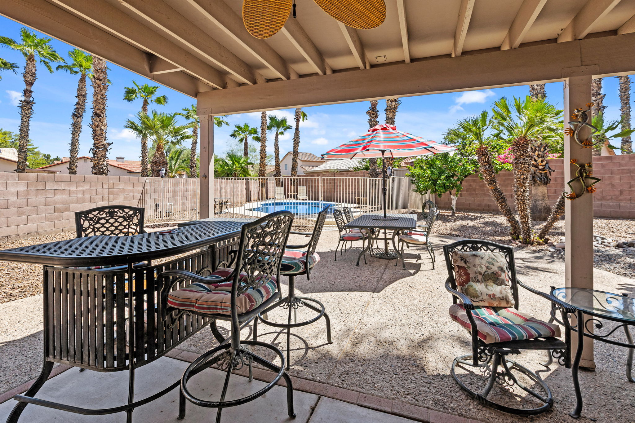 Extended covered patio