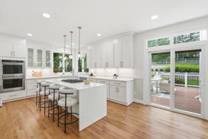 NEWLY Renovated Gourmet Kitchen with Access to Rear Deck