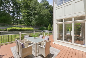 Rear Deck Overlooking Scenic Rear Yard
