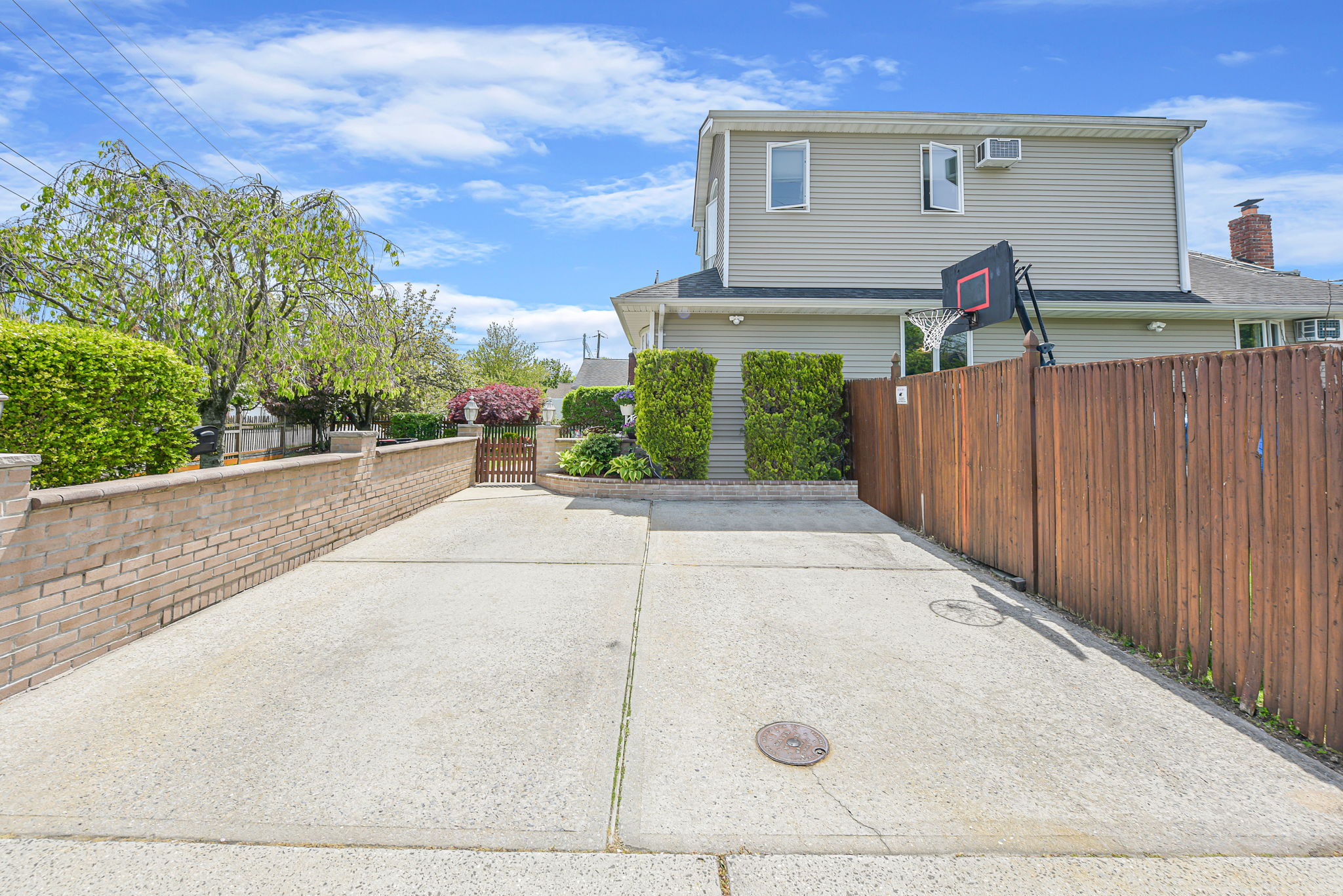 Side View of Driveway
