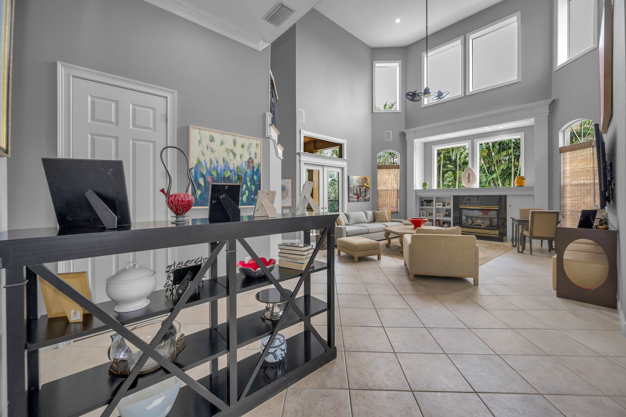 Hallway and Family Room