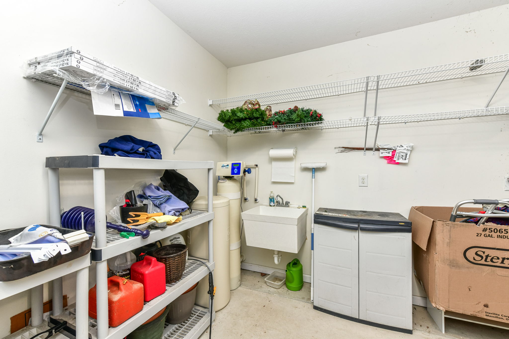 utility area in garage
