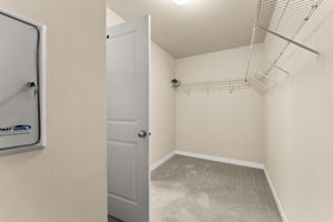Generous walk-in closet directly off the primary bath for added convenience