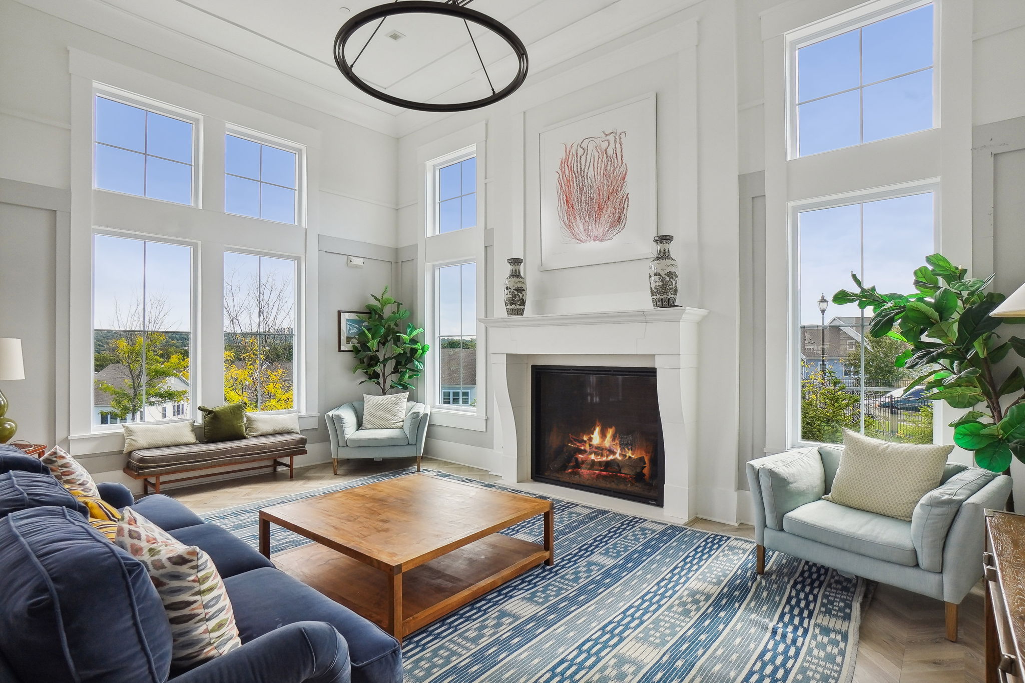The Clubhouse has high ceilings, great lighting and is just a few doors from your new home.