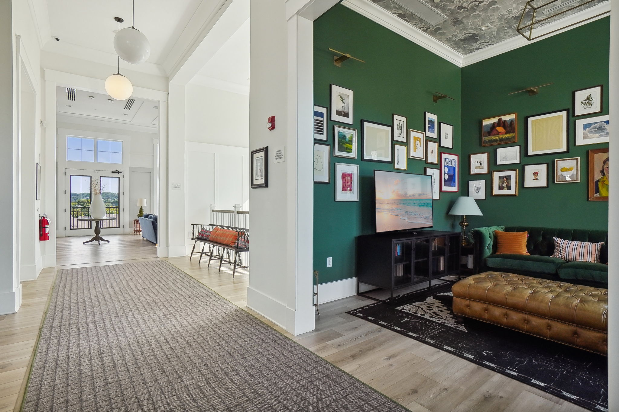 Spacious & bright, the Clubhouse offers a great change of scene for quietly working from home.