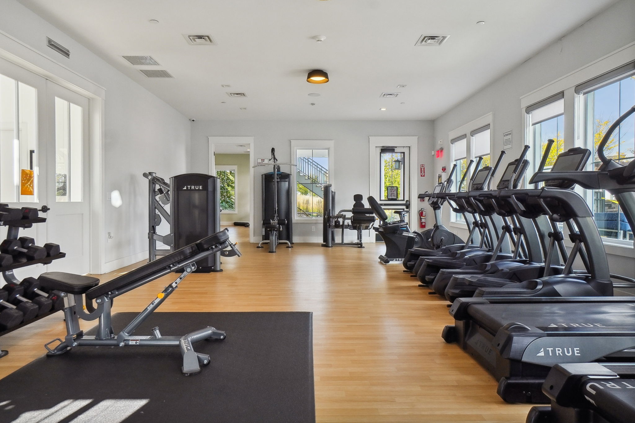 2 Gyms located downstairs in the Clubhouse.