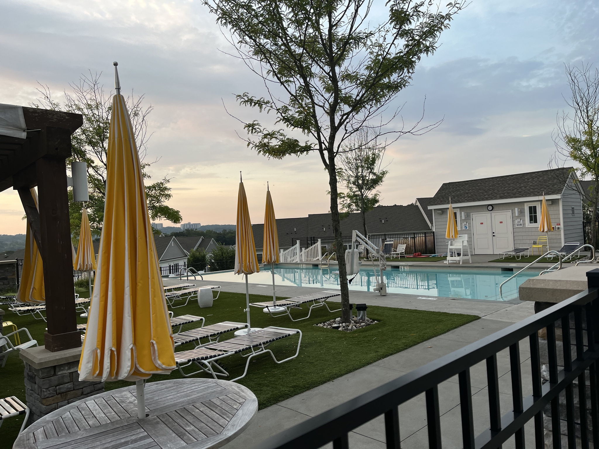 Beautiful infinity pool and sunning area open Memorial Day through Labor Day.