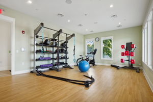 Both gyms are light and bright - a great place for your workout.