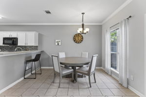 Dining Room overlooking backyard