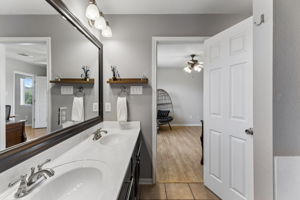 Primary  Bath Suite with double vanity sink
