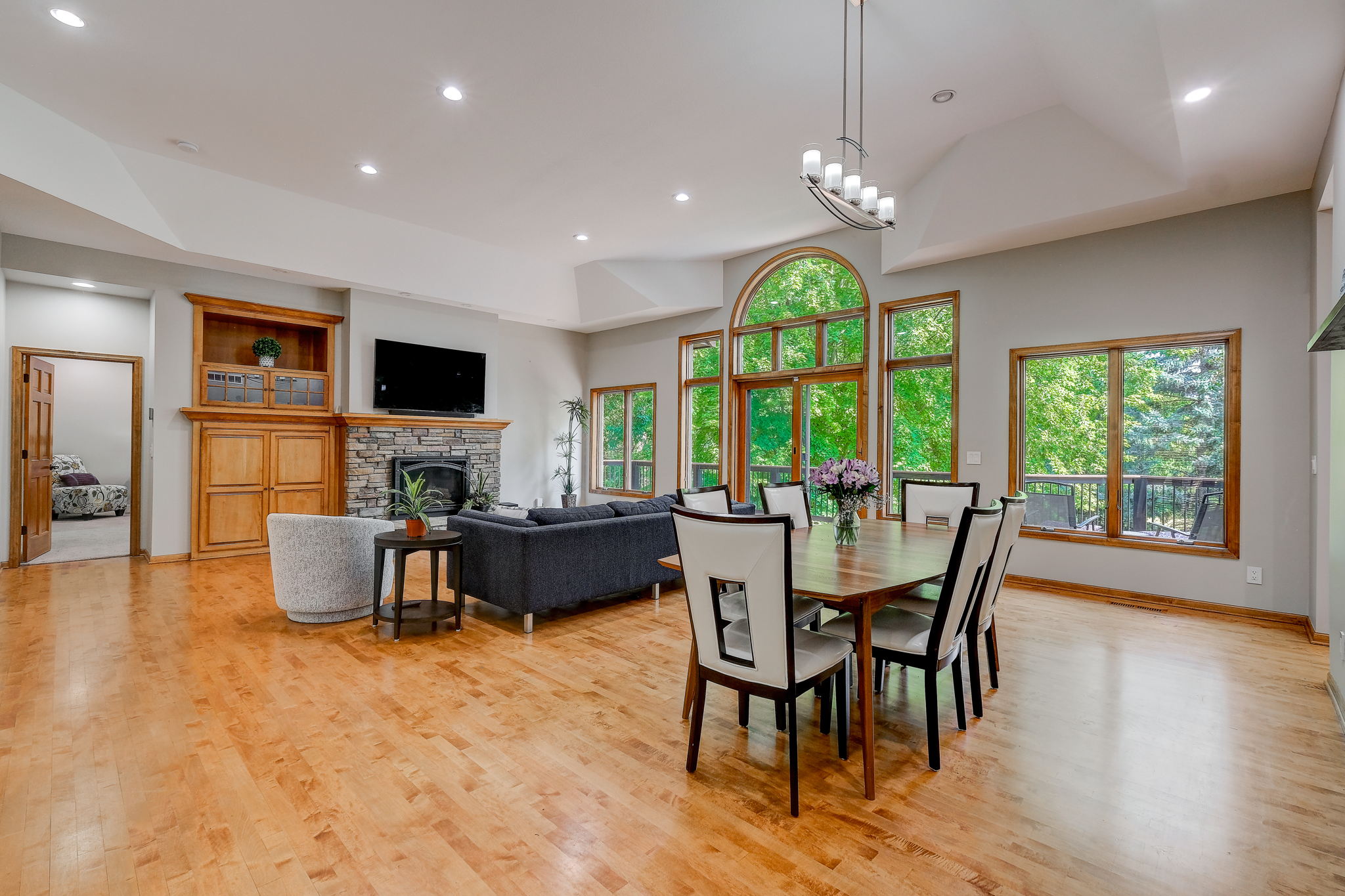 Open main floor features Formal dining room