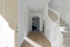The Foyer welcomes you with Views and Abundance of Storage