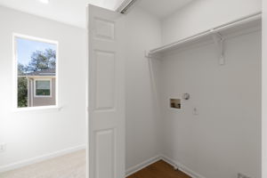 Laundry Closet on Second Floor