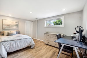 Bedroom 4 on lower level with walk-in closet