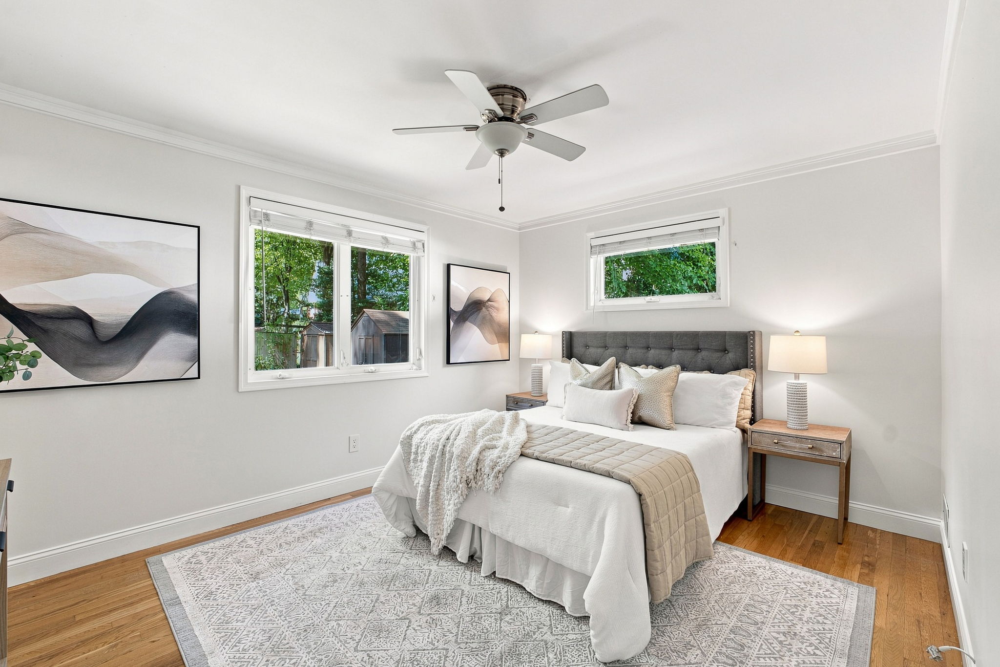 Ensuite primary bedroom with walk-in closet