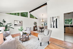 Open main level with vaulted ceiling!