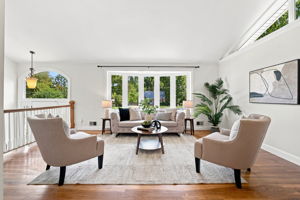 Open main level with vaulted ceiling!