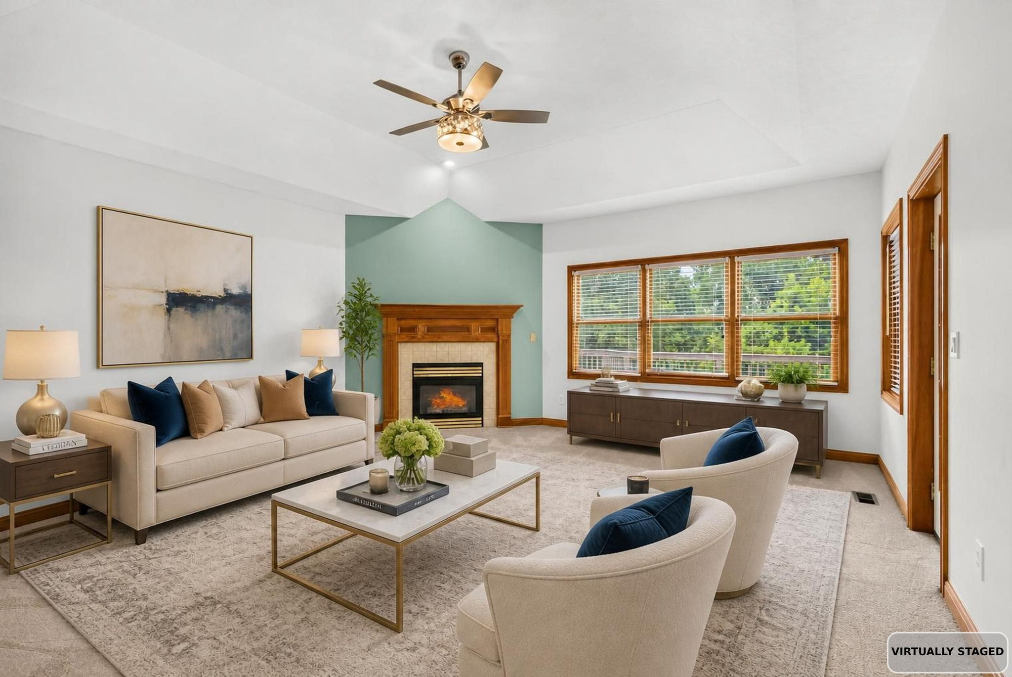 Living Room Virtually Staged 1