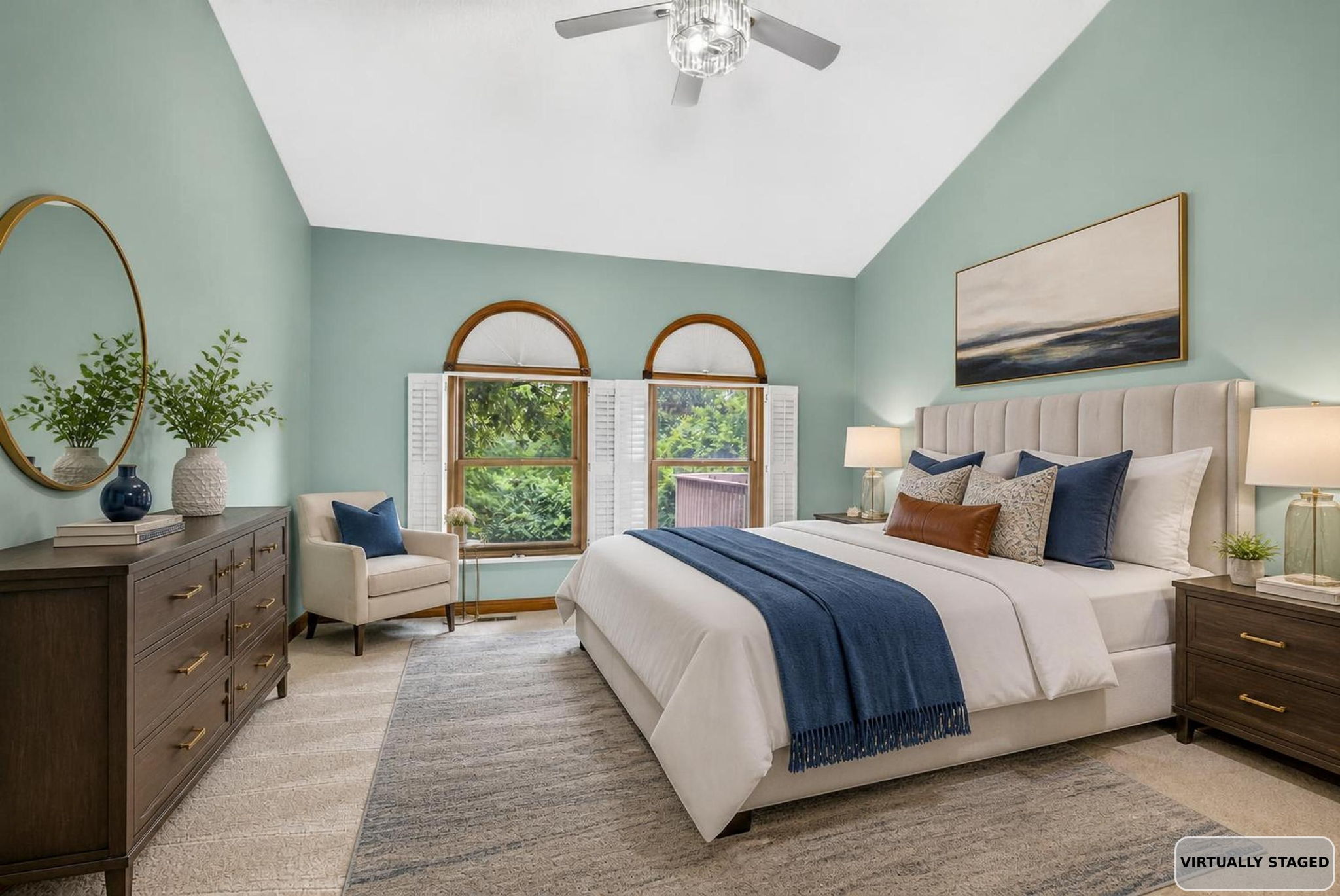 Primary Bedroom Virtually Staged
