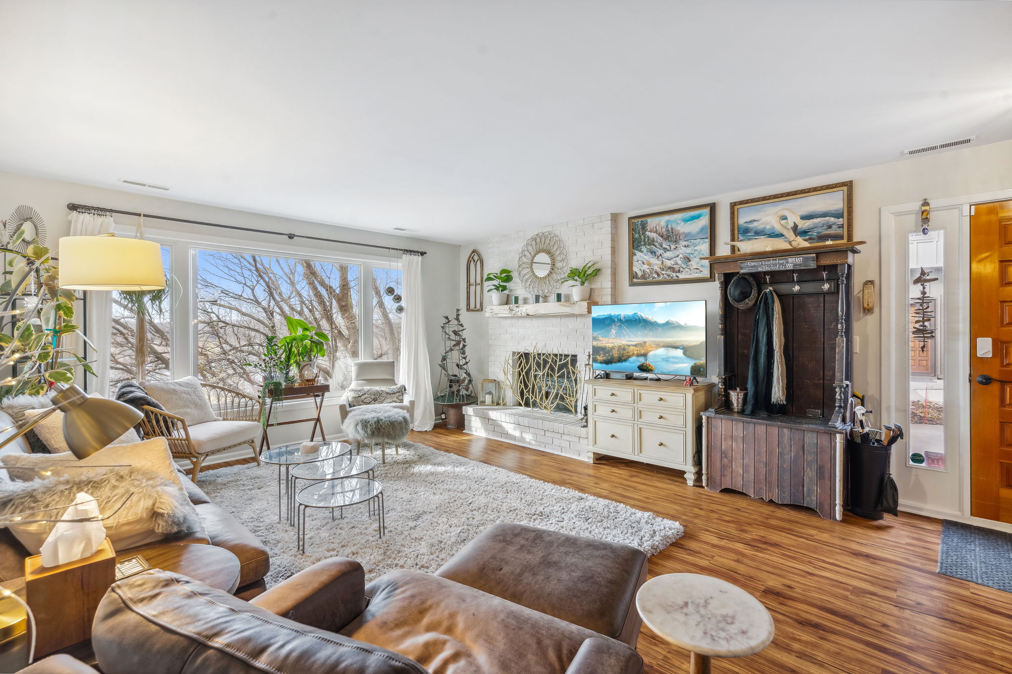 Living Room with Lake View