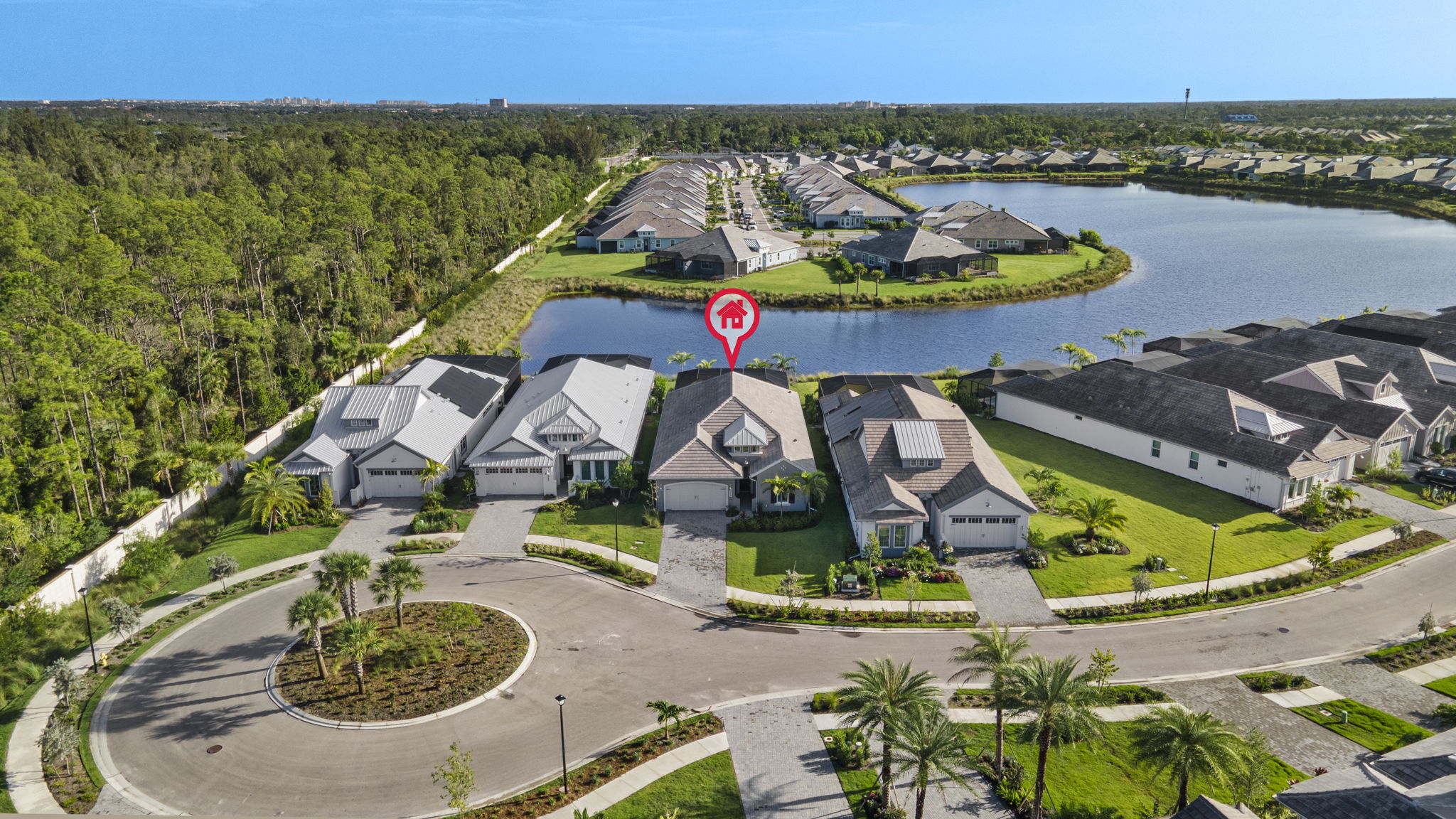 Aerial View 2 - quiet cul-de-sac