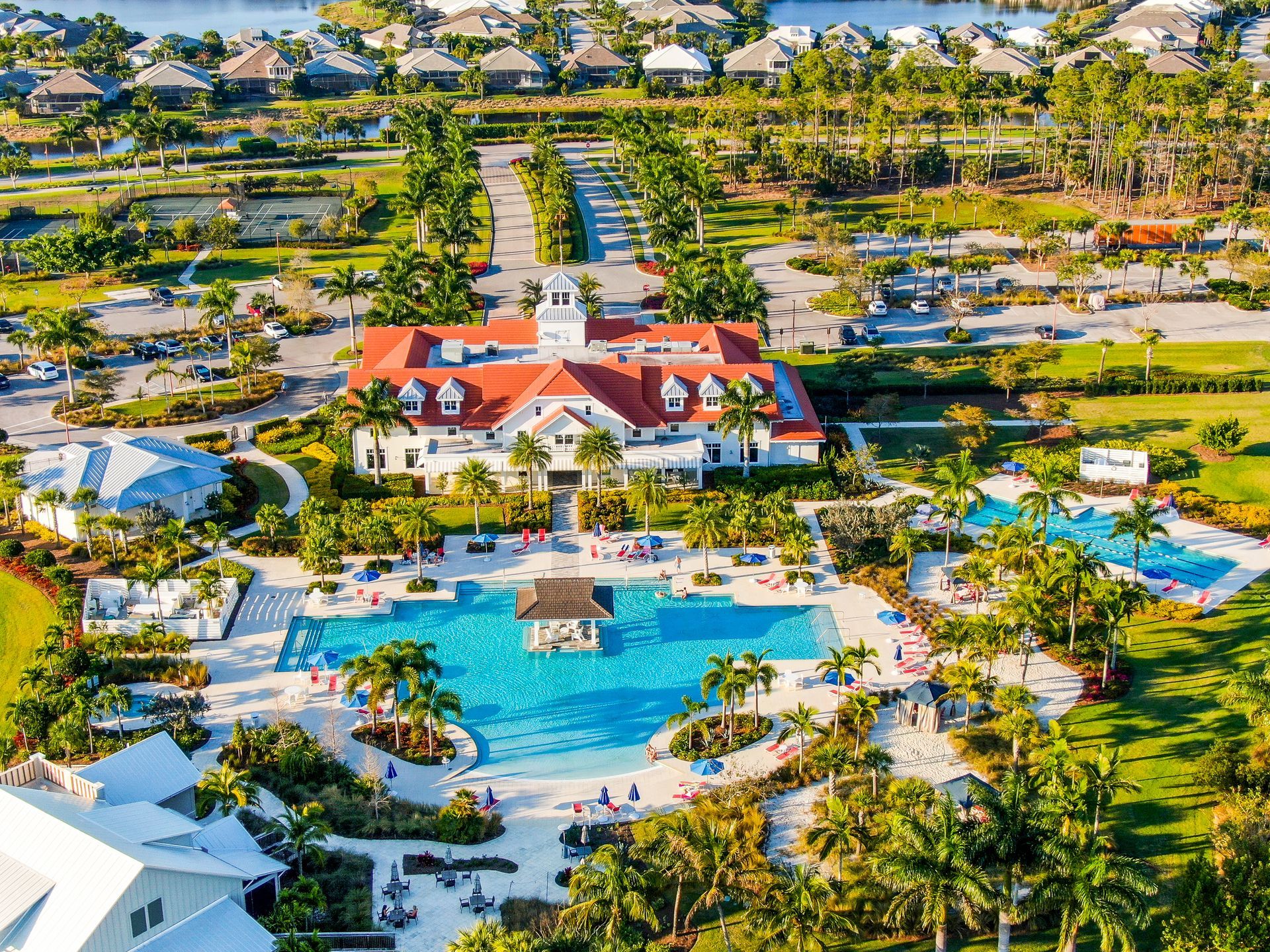 Isles Amenities Arial Rear View