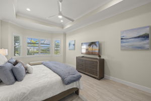 Primary Bedroom with views of the lake