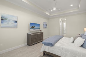 Primary Bedroom looking towards private bathroom