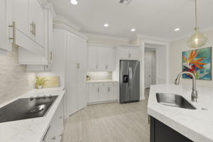 Kitchen with farmhouse sink