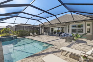 Pool & raised spa and spacious expanded lanai