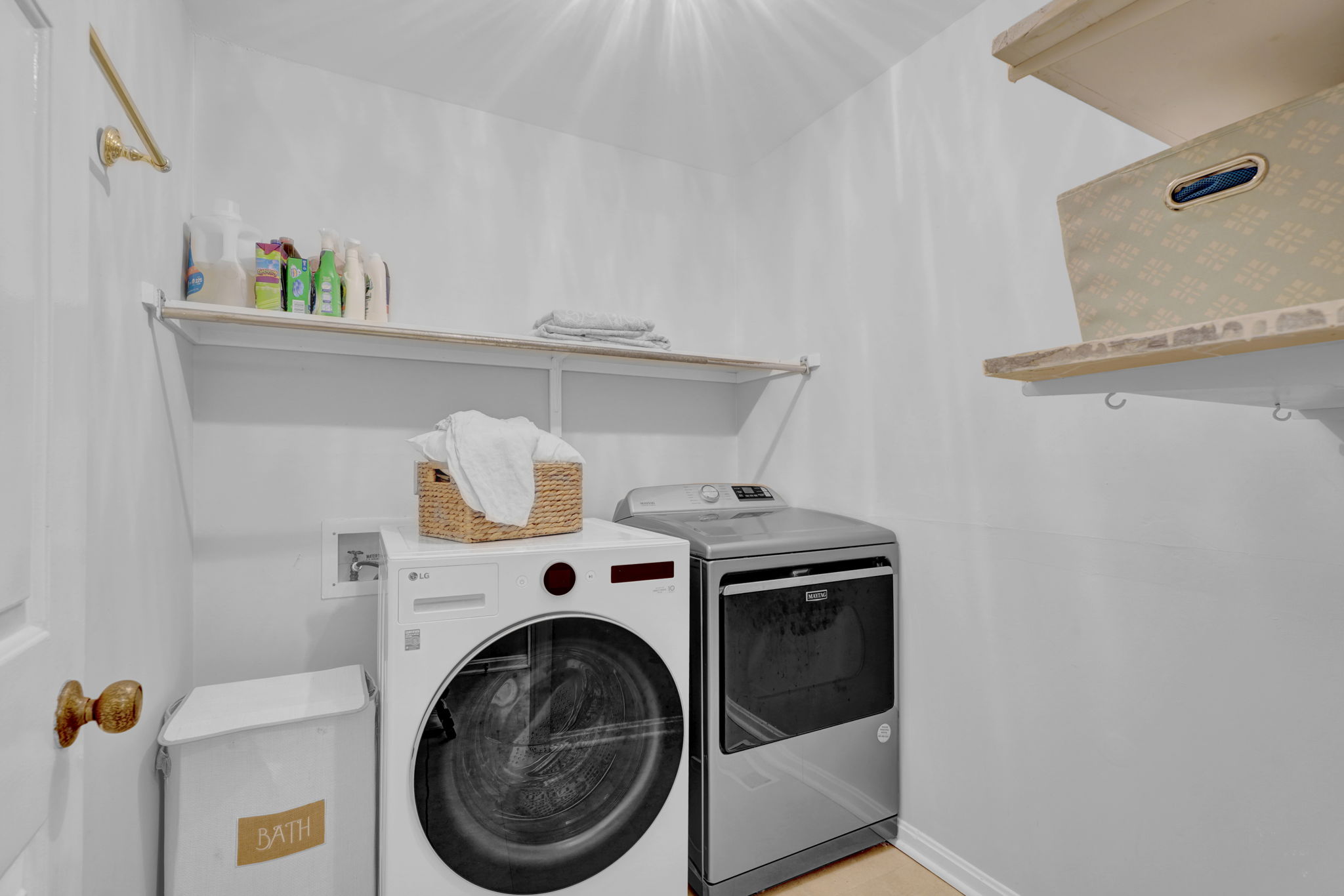 Deep Laundry room on Main level