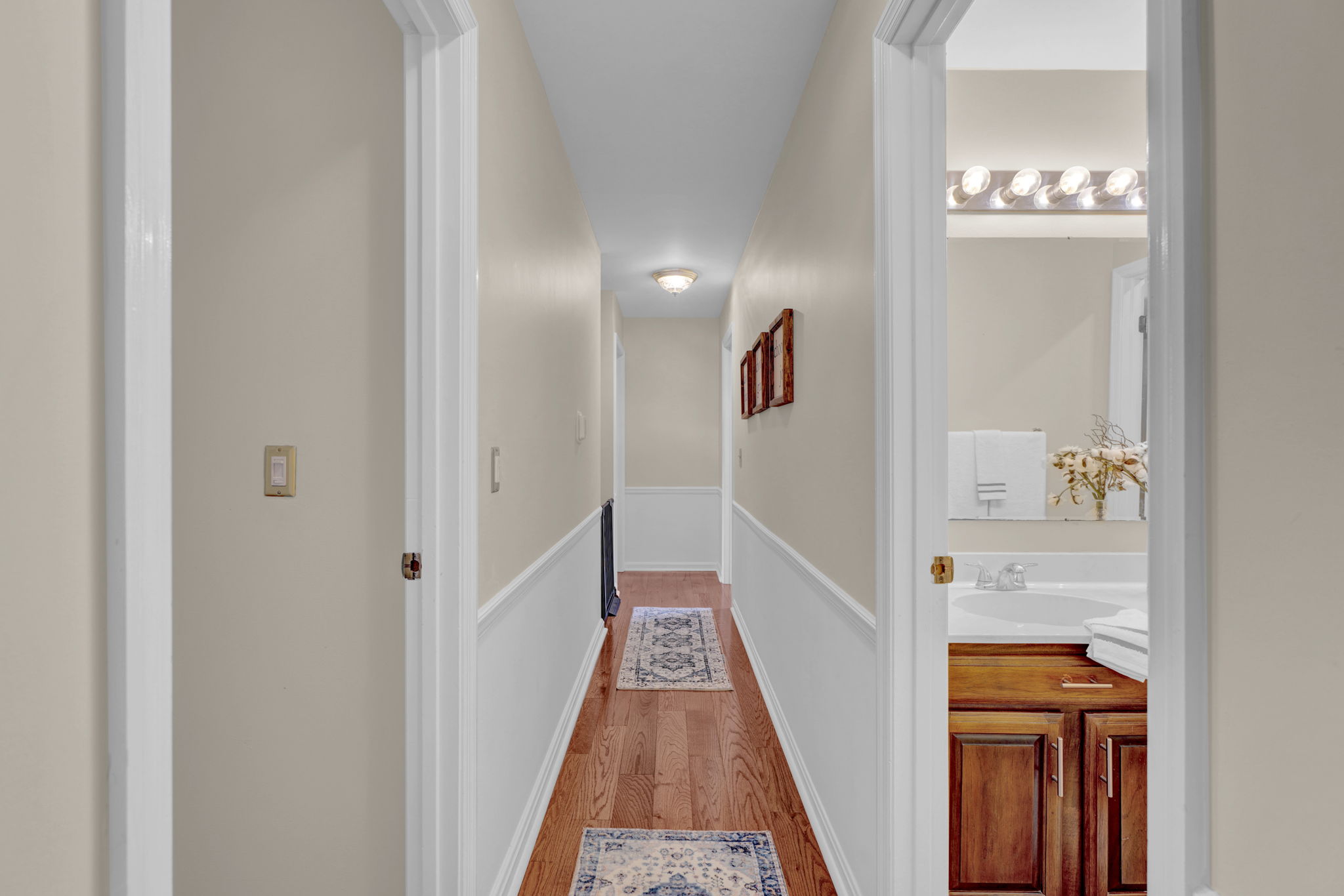 Upper level hall way