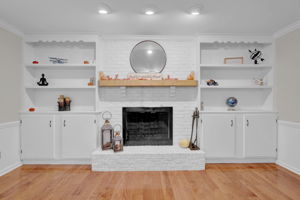 Wood burning fireplace (wood out back included)