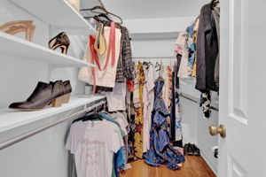 Walk-in closet in Primary