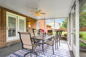 Screened in patio