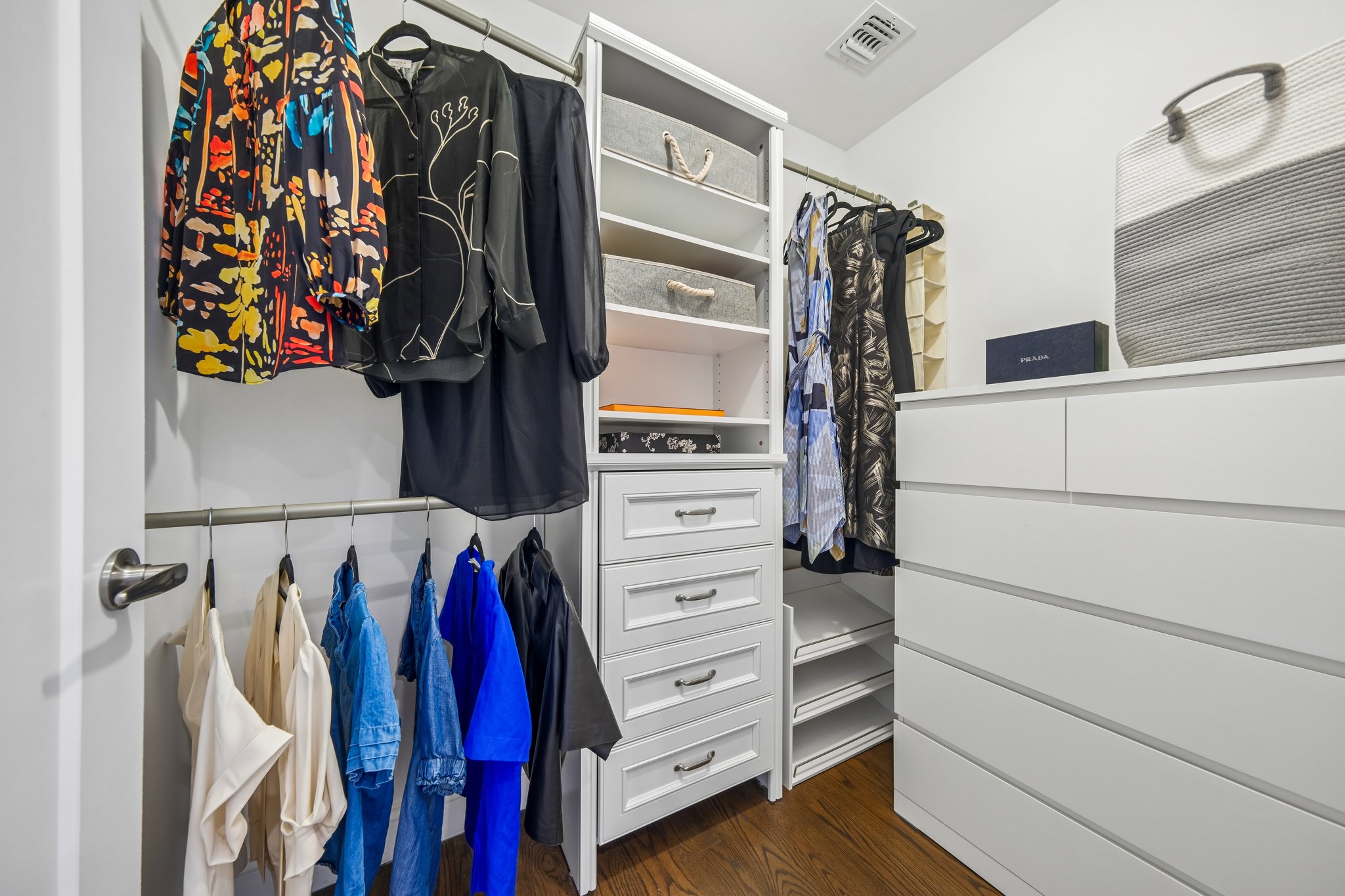 One of Two Walk-in Closets In Primary Suite