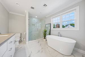Soaking Tub and Shower Stall